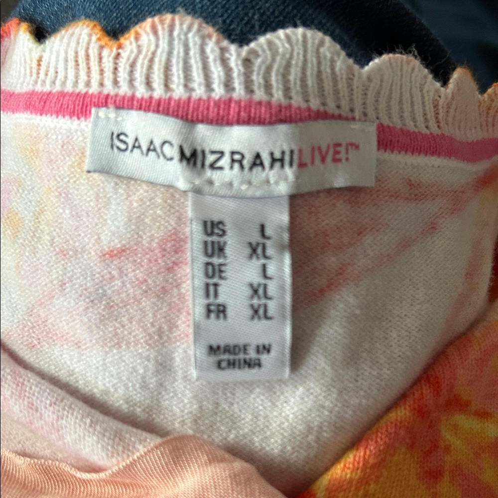 Isaac Mizrahi Live! Multicolor Sweater Cardigan